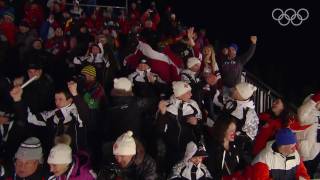 Latvia  Mens Luge Doubles  Vancouver 2010 Winter Olympic Games [upl. by Ridglea]