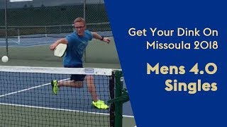 Pickleball 40 Singles Missoula 2018  Dustin NcCorchuk [upl. by Eenolem]