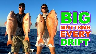 Drifting for BIG mutton snapper  Catch N Cook [upl. by Lach]