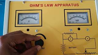 Ohms law apparatus experiment class12 physics Use of rheostat in the device currentelectricity [upl. by Aij]