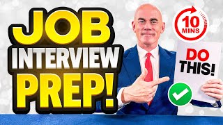 HOW TO PREPARE FOR AN INTERVIEW IN JUST 10 MINUTES Interview Advice amp Tips QUESTIONS amp ANSWERS [upl. by Aisor]