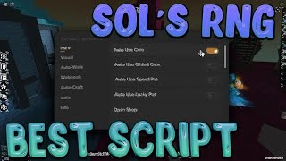 Roblox Sols RNG Script GUI UNLOCK ALL AURA Potion Farm amp MORE 2024 Pastebin  DOWNLOAD  TUTORIAL [upl. by Coonan]