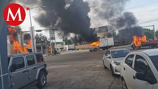 Así fueron las balaceras y bloqueos en Culiacán Sinaloa [upl. by Margherita]