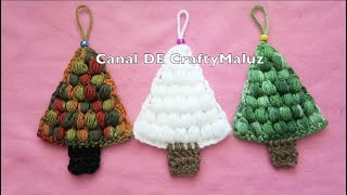 CROCHET TUTORIAL🌲 Árbol de Navidad a crochet muy fácil adornos navideños crochet Christmas Tree🌲 [upl. by Asiulairam871]