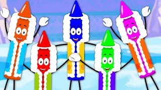 Five Little Eskimos  Crayons Nursery Rhymes  Baby Songs  Children Rhyme [upl. by Gunther636]