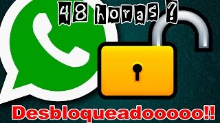 Como usar Whatsapp bloqueado 72 horas normalmente Fácil  Desbloqueio [upl. by Mile]