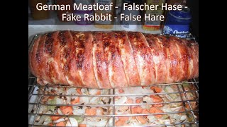 Octoberfest Food German Meatloaf  Falscher Hase  Fake Rabbit  False Hare Recipe  How to Make [upl. by Dulcie393]