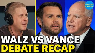 Tim Walz Clashes With JD Vance in VP Debate Over Womens Rights 2020 Election and Immigration [upl. by Imeaj]