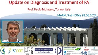 Update on Diagnosis and Treatment of PA  Prof Dr Paolo Mulatero Torino Italy [upl. by Ahsilla]