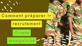 Recrutement Armée Sénégalaise  Comment le préparer [upl. by Colyer955]