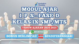 modul ajar ips kelas 9 terbaru kurikulum merdeka cp 032 tahun 2024 [upl. by Frayda]