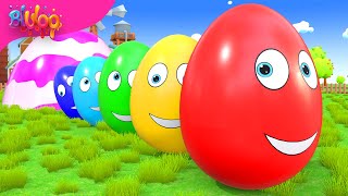 Surprise Eggs Kids Song  BluLoo Nursery Rhymes amp Kids Songs [upl. by Aramanta212]