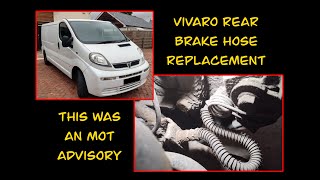 Vivaro rear brake hose replacement [upl. by Lisabeth57]