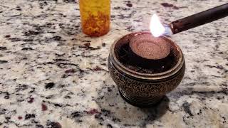 Using Resin As Incense Frankincense Myrrh and Benzoin [upl. by Lynde224]