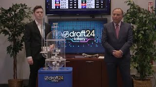 Gary Bettman conducts the 2024 NHL Draft Lottery [upl. by Jehovah205]