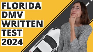 Florida DMV Written Test 2024 60 Questions with Explained Answers [upl. by Dlopoel20]