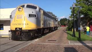 RARE Clinchfield 800 on ABANDONED TRACK First Time in Years in Winter Garden FL [upl. by Newra314]