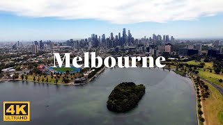 Experience the BEST Aerial Views of Melbourne Australia in 4K [upl. by Edaw]