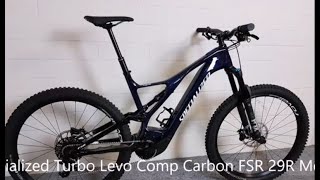 Specialized Turbo Levo Comp Carbon FSR 29R Mens Brose Intube 500WH Elektro Fahrrad 2019 Rot und Blau [upl. by Rhys448]