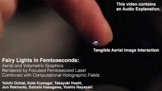 Fairy Lights in Femtoseconds Tangible Holographic Plasma SIGGRAPH [upl. by Uzzi]