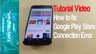 How To Fix Google Play Store Connection Error [upl. by Inittirb]