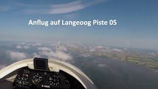 Anflug auf Langeoog Piste 05 [upl. by Aliuqet]