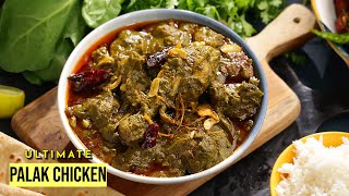 డాబా సీక్రెట్స్తో బెస్ట్ పాలక్ చికెన్  Dhaba Style Chicken Curry  Dhaba Style Palak Chicken Recipe [upl. by Nedyaj]