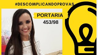 QUESTÕES DE PORTARIA 45398 [upl. by Eriuqs942]