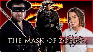 My wife watches THE MASK OF ZORRO for the FIRST time  Movie Reaction [upl. by Eelrebma598]