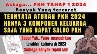 ATURAN PKH 2024 DIPERKETAT HANYA 3 KOMPONEN KELUARGA SAJA DAPAT BANTUAN PKH [upl. by Karolina998]