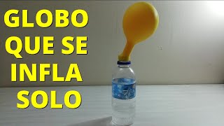 Experimento el globo que se infla solo con bicarbonato Explicación y procedimiento🎈 [upl. by Vergil]