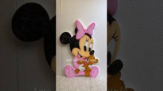 Minnie Mouse en icopor 🎀 shorts icopor minniemouse minnie disney arte art aerografo diy [upl. by Melgar388]