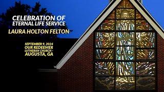 Funeral Service for Laura Holton Felton  September 9 2024 [upl. by Jueta]