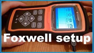 Foxwell scanner Activation and Software install Set up [upl. by Quackenbush32]