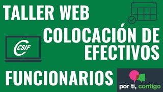 Taller Online Colocación de Efectivos  Funcionarios [upl. by Ednarb]