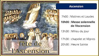 Messe de la solennité de lAscension  jeudi 26 mai 2022 [upl. by Enilrac]