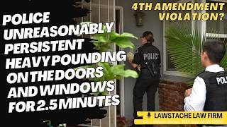 Police persistently pounded on the front door and windows for 25 minutes at 900 at night [upl. by Toy]