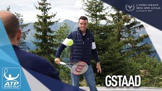 Bautista Agut And Coach Visit Gstaad Mountain Region [upl. by Niloc]