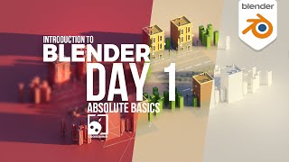 Blender Day 1  Absolute Basics  Introduction Series for Beginners  compatible with 41 [upl. by Carmelia864]