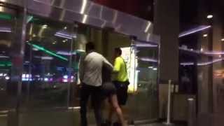 Lady too drunk to walk after party in Vegas [upl. by Lekkim]