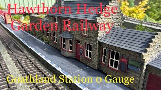 Goathland Station 0 gauge at Hawthorn Hedge Garden Railway [upl. by Ahsiruam28]