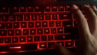 como cambiar el color de un teclado gamer [upl. by Hannavas]