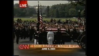 State funeral of Ronald Reagan CNN live coverage 692004 [upl. by Carlene]