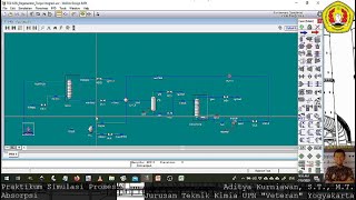 Praktikum Simulasi Proses  UNISIM Design 451  Modul 6  Absorption [upl. by Gaige413]