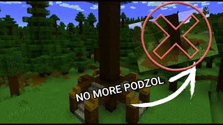 How To Stop Podzol From Growing Under Trees In Minecraft [upl. by Yates965]