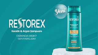 Restorex Keratin Argan Onarıcı Bakım Şampuanı  Farkında Mısın Sen Farklısın [upl. by Danuloff]