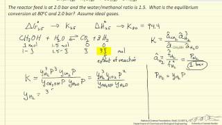 GasPhase Equilibrium Conversion Part 2 [upl. by Aiuqes]