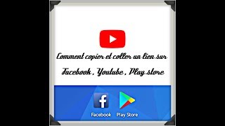 Comment copier et coller un lien sur Facebook Youtube et Play store [upl. by Rutger932]