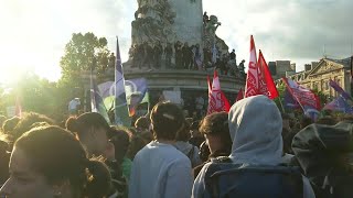 Frankreich Tausende demonstrieren gegen Rechtsruck [upl. by Atteras59]