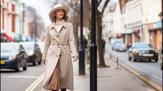 Winter European Street Fashion Beautiful Street Fashion Outfits Style London How to Look Stylish [upl. by Josephson]